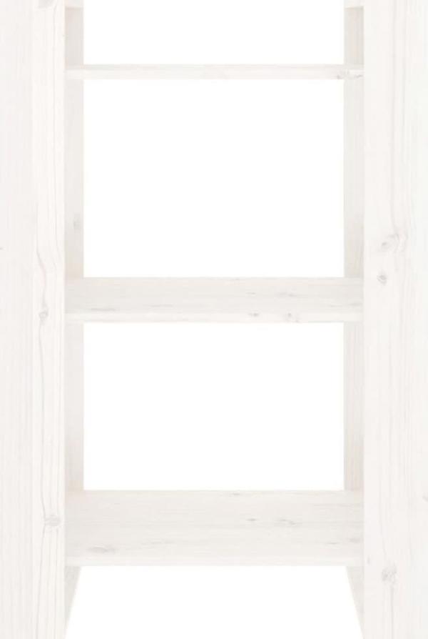 Ράφι βιβλίων/διαχωριστικό vidaXL, λευκό, 60x35x91 εκ., από ξύλο πεύκου