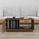 Stolik kawowy miodowy braz 80x50x35.5 cm lite drewno sosnowe