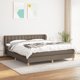 vidaXL Lovet Kontinentale me to mattress, taupe, yfasma, 160x200 cm