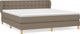 vidaXL Lovet Kontinentale me to mattress, taupe, yfasma, 160x200 cm