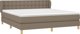 vidaXL Lovet Kontinentale me to mattress, taupe, yfasma, 160x200 cm