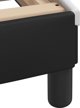 vidaXL Κορνίζα Κρεβατιού με LED, Μαύρο-Άσπρο, 140x200 εκ., Τεχνητό Δέρμα