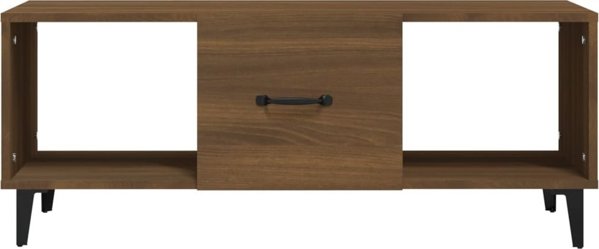vidaXL Τραπεζάκι καφέ, καφέ δρυς, 102x50x40 cm, υλικό ξύλου