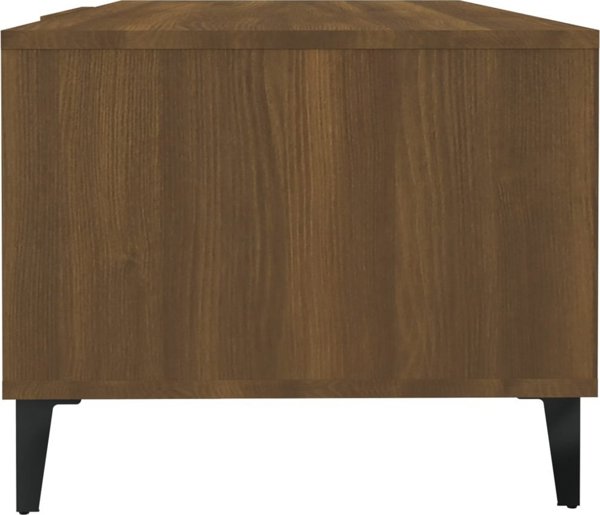 vidaXL Τραπεζάκι καφέ, καφέ δρυς, 102x50x40 cm, υλικό ξύλου