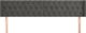 vidaXL Κεφαλάρι ουσάκ 203x16x78/88 cm, βελούδο, σκούρο γκρι