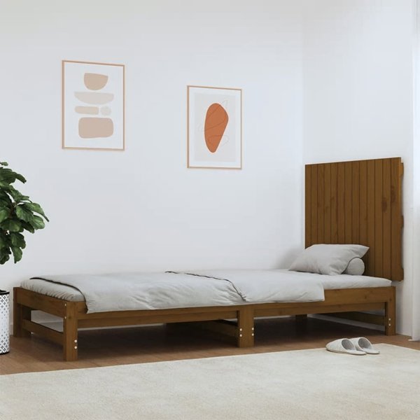 vidaXL Wezglowie κρεβατιού, μελί καφέ, 82,5x3x60 cm, πεύκο