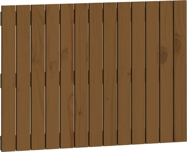 vidaXL Wezglowie κρεβατιού, μελί καφέ, 82,5x3x60 cm, πεύκο