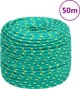 vidaXL Ναυτικό σχοινί, πράσινο, 6 mm, 50 m, πολυπροπυλένιο