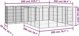 vidaXL vidaXL Kojec dla psa, 22 paneli, czarny, 50x100 cm, stal