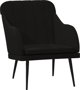 vidaXL vidaXL Fotel, czarny, 63x76x80 cm, obity aksamitem