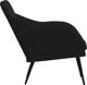 vidaXL vidaXL Fotel, czarny, 63x76x80 cm, obity aksamitem