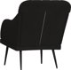 vidaXL vidaXL Fotel, czarny, 63x76x80 cm, obity aksamitem