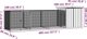 vidaXL Κλουβί για κοτόπουλα, ανθρακί, 400x91x100 εκ, ατσάλι