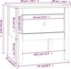 vidaXL Stoliki boczne, 2 szt., czarne, 50x50x49 cm, drewno sosnowe
