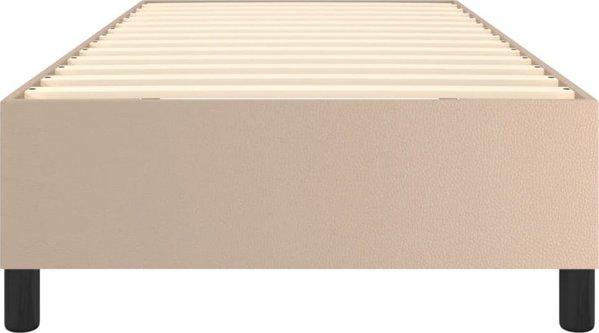 vidaXL Λουτζκό κοντινεντάλε, cappuccino, 100x200cm με επένδυση από συνθετικό δέρμα