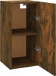 vidaXL Έπιπλο για TV, καπνιστή δρυς, 30,5x30x60 cm
