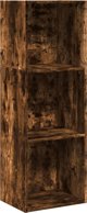 vidaXL Βιβλιοθήκη, Καπνιστό Δρυς, 40x30x114 εκ