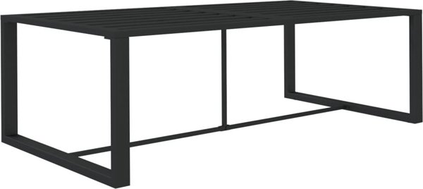 vidaXL vidaXL 7-cz. zestaw mebli ogrodowych, poduszki, aluminium, antracyt
