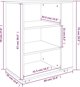 vidaXL Ντουλάπι σε ροδάκια, καπνιστή δρυς, 60x35x75 cm