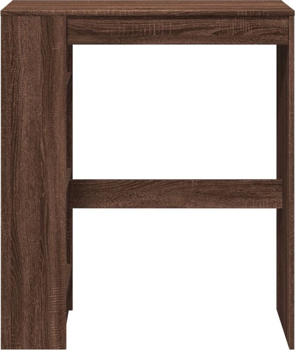vidaXL Μπαρ τραπέζι με διαχωριστικά, καφέ δρυς, 90x40x103,5 εκ.