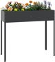 vidaXL vidaXL Donica ogrodowa, antracytowa, 100,5x40,5x90 cm, stal