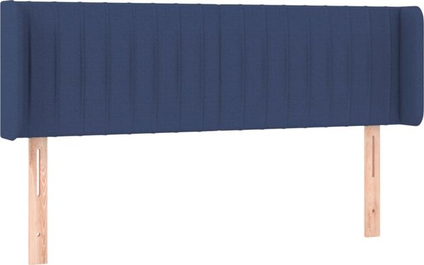vidaXL Υποστρώμα κεφαλιού Uszak, μπλε, 147x16x78/88 εκ., ύφασμα