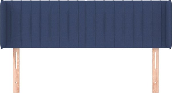 vidaXL Υποστρώμα κεφαλιού Uszak, μπλε, 147x16x78/88 εκ., ύφασμα