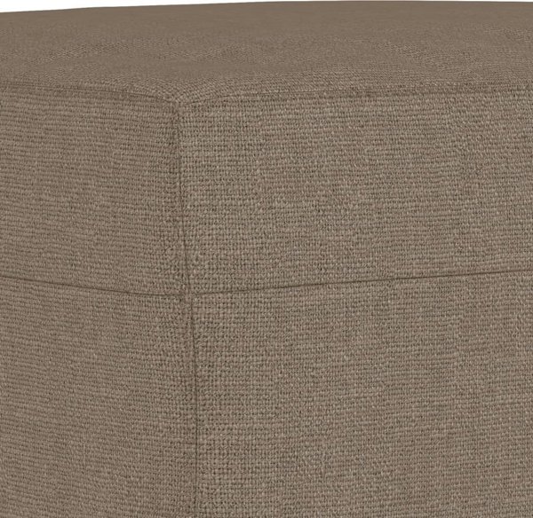 vidaXL Σκαμπό για πόδια, taupe, 60x50x41 εκ., επενδεδυμένο με ύφασμα