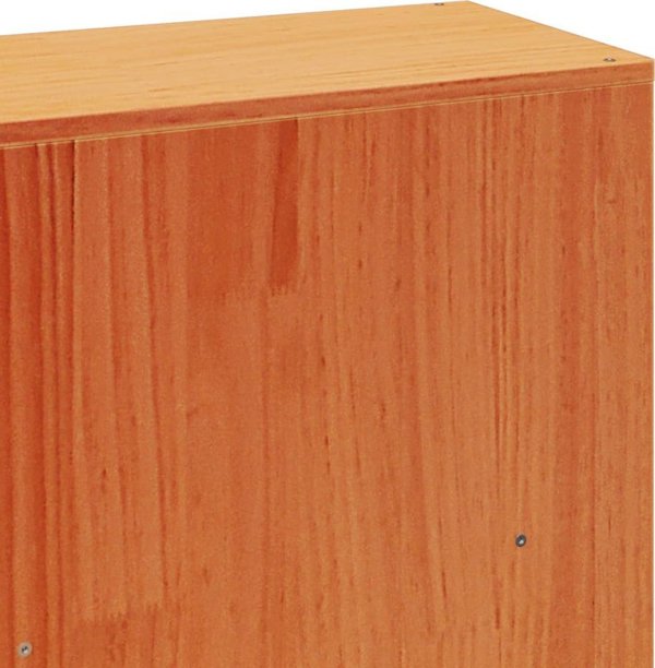 vidaXL Κρεβάτι με βιβλιοθήκη 180x200 cm από μασίφ πεύκο χωρίς στρώμα