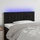 vidaXL Κεφαλάρι κρεβατιού με LED, μαύρο, 80x5x78/88 cm, βελούδο