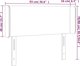 vidaXL Κεφαλάρι κρεβατιού με LED σκούρο γκρι, 93x16x78/88 cm, βελούδο