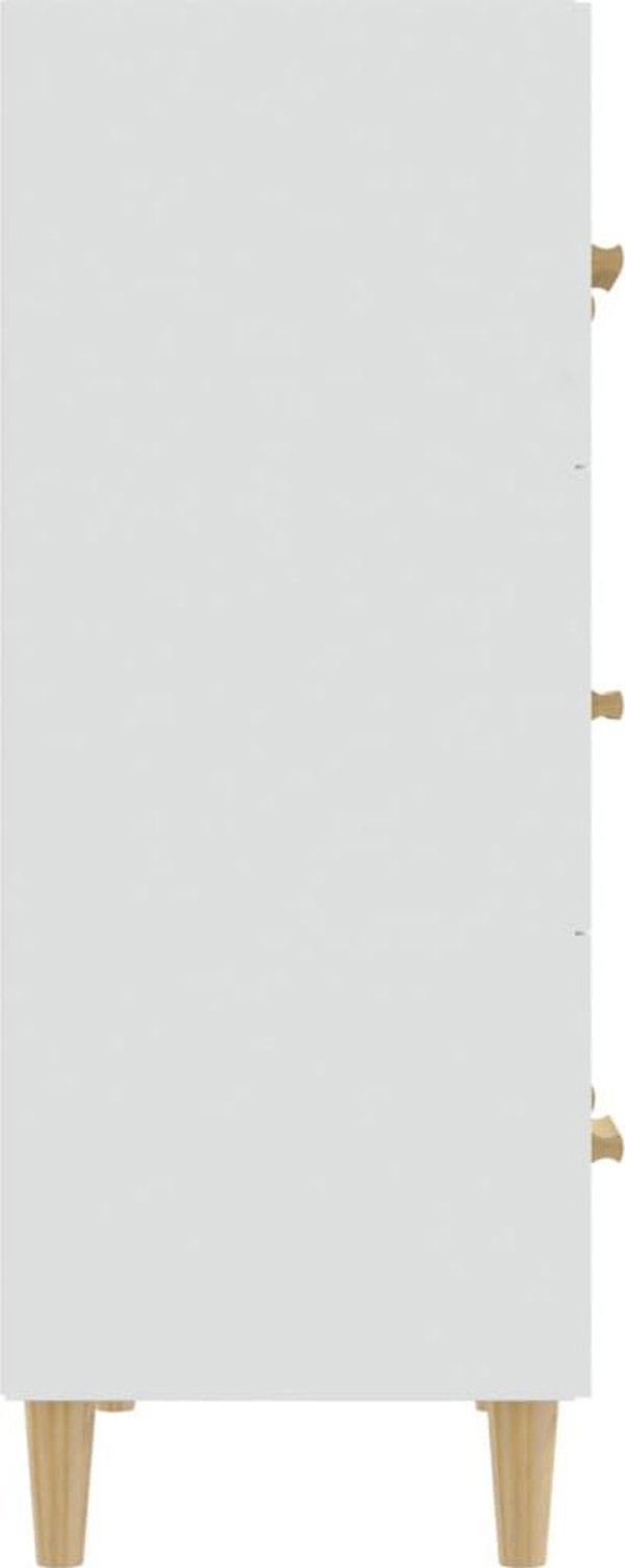 vidaXL Komoda, λευκή, 70x34x90 cm, συνθετικό ξύλο