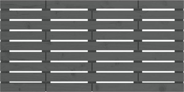 vidaXL Κεφαλάρι κρεβατιού, γκρι, 146x3x63 εκ., μασίφ πεύκο
