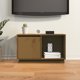 vidaXL Szafka pod TV, miodowy braz, 74x35x44 cm, lite drewno sosnowe