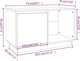 vidaXL Szafka pod TV, miodowy braz, 74x35x44 cm, lite drewno sosnowe