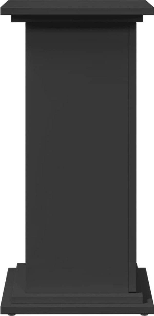 vidaXL Piedestal με αποθηκευτικό χώρο, μαύρο, 31x30x60 εκ.