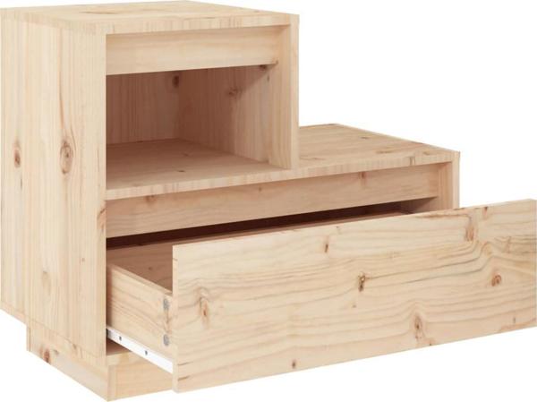 vidaXL vidaXL Szafka nocna, 60x34x51 cm, lite drewno sosnowe