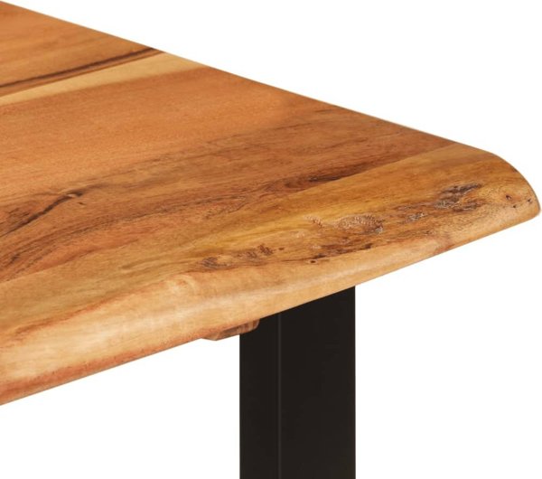 vidaXL Τραπέζι φαγητού, 110x50x76 cm, μασίφ ξύλο ακάνθας