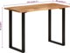 vidaXL Τραπέζι φαγητού, 110x50x76 cm, μασίφ ξύλο ακάνθας