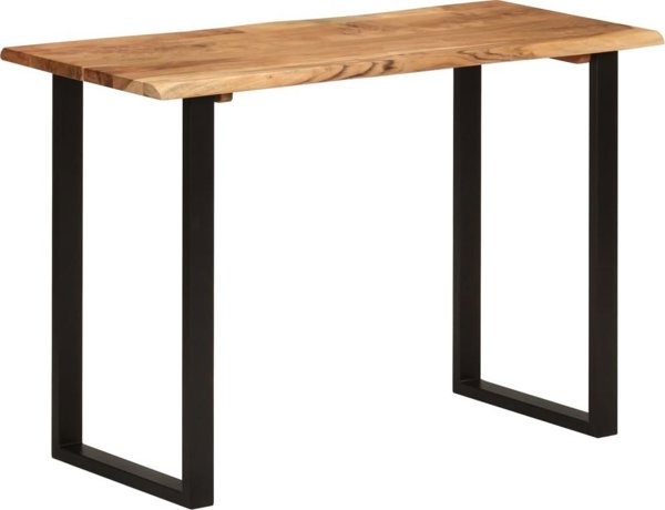 vidaXL Τραπέζι φαγητού, 110x50x76 cm, μασίφ ξύλο ακάνθας