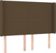 vidaXL Κρεβάτι κοντινεντάλ 140x200 cm υφασμάτινο καφέ
