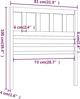 vidaXL Κεφαλάρι κρεβατιού, λευκό, 81x4x100 εκ., μασίφ πεύκο