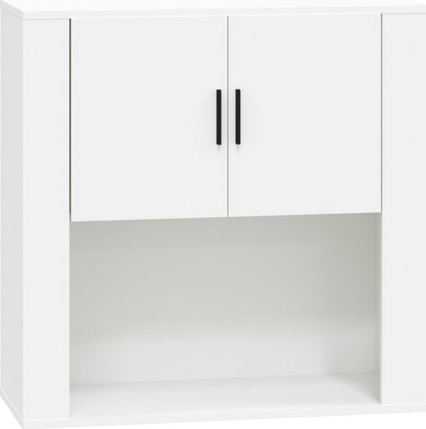 vidaXL Λευκή ντουλάπα τοίχου, 80x33x80 cm, συνθετικό ξύλο