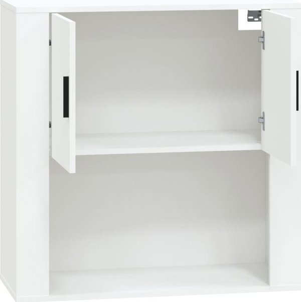 vidaXL Λευκή ντουλάπα τοίχου, 80x33x80 cm, συνθετικό ξύλο