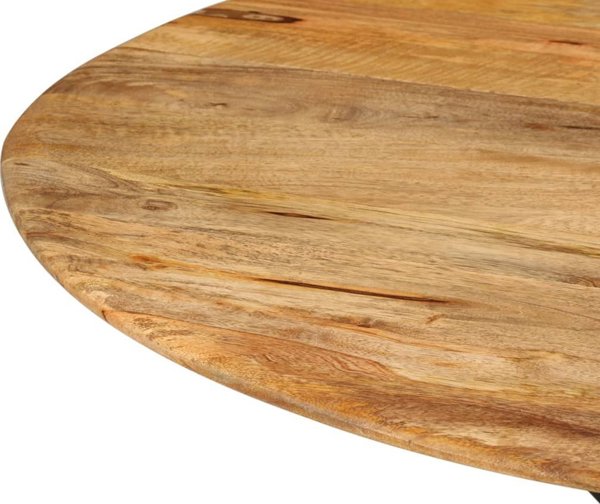 vidaXL Τραπέζι τραπεζαρίας, 110x78 cm, μασίφ ξύλο μάνγκο και μέταλλο