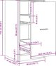 vidaXL Φαρμακείο χρώμα δρυς artisian 40x41x77,5 εκ.
