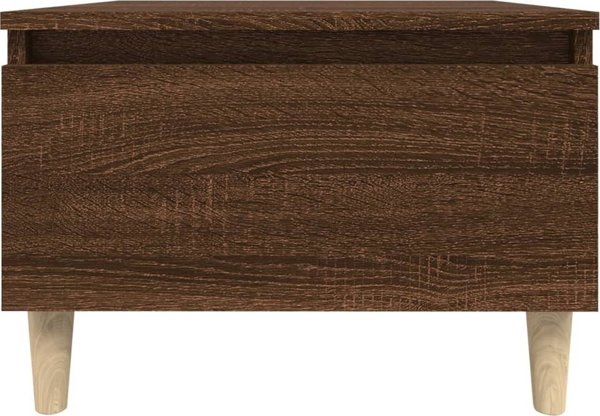 vidaXL Πλαϊνό τραπεζάκι, καφέ δρυς, 50x46x35 εκ., σύνθετο ξύλο