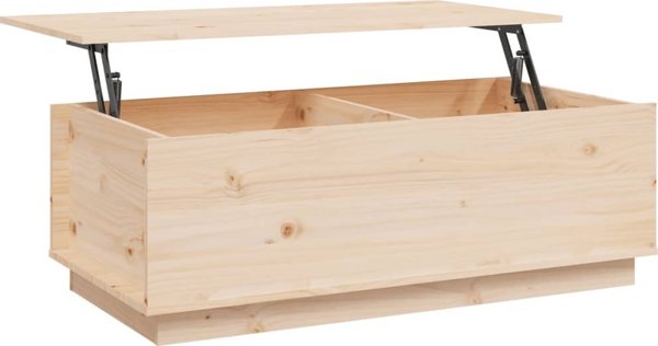 vidaXL vidaXL Stolik kawowy, 100x50x35 cm, lite drewno sosnowe