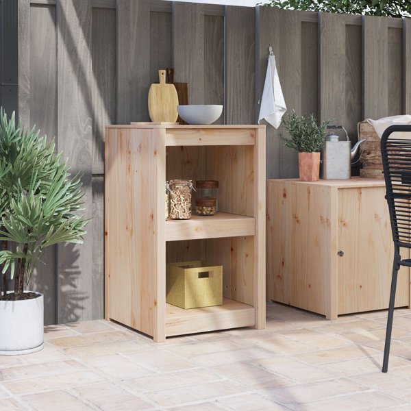 vidaXL Εξωτερικο Ντουλαπι Κουζινας 55x55x92 cm απο Μασιφ Πευκο