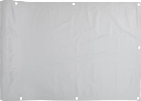 vidaXL Προστατευτικό Μπαλκονιού Γκρι 500x75 cm από PVC